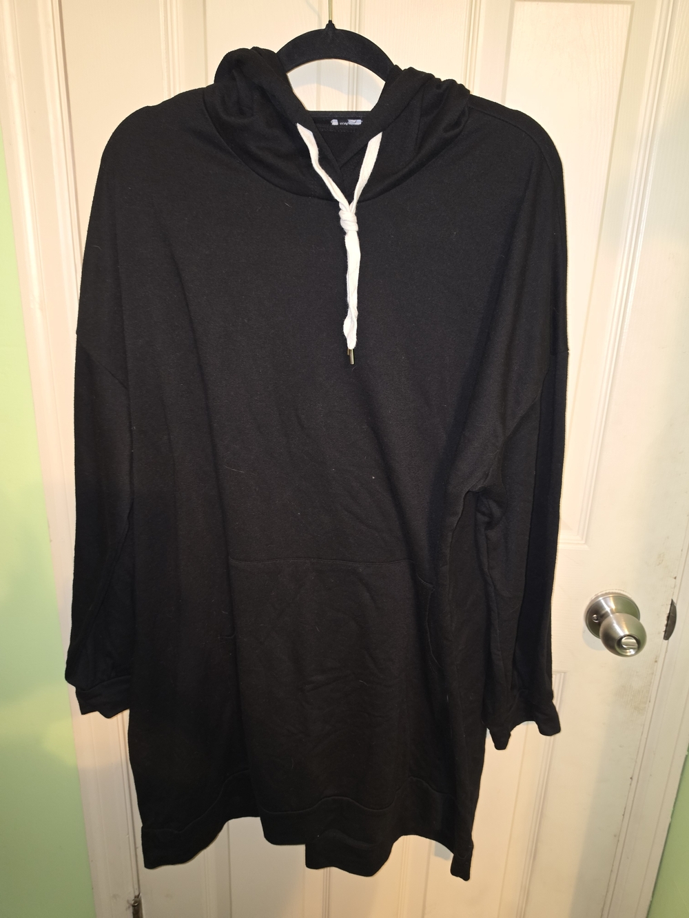 white birch Black Pullover Hoodie Dress